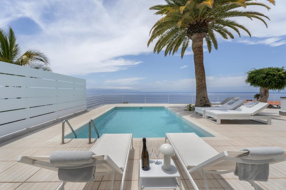 Property building, Living room, Swimming pool