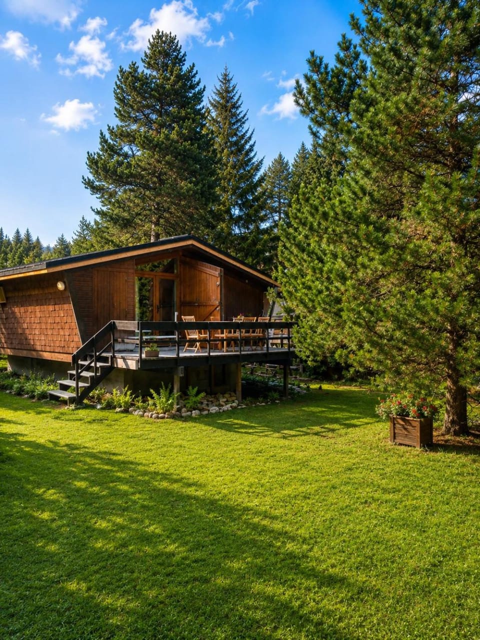 Chalet l'Epicéa T3 en forêt avec Terrasse & Jardin à 5 min à pied des pistes P2 et commerces Chalet in Bolquère