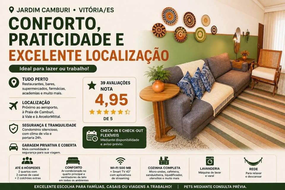 F705 Perto da Praia com Ar cond e garagem House in Vitoria