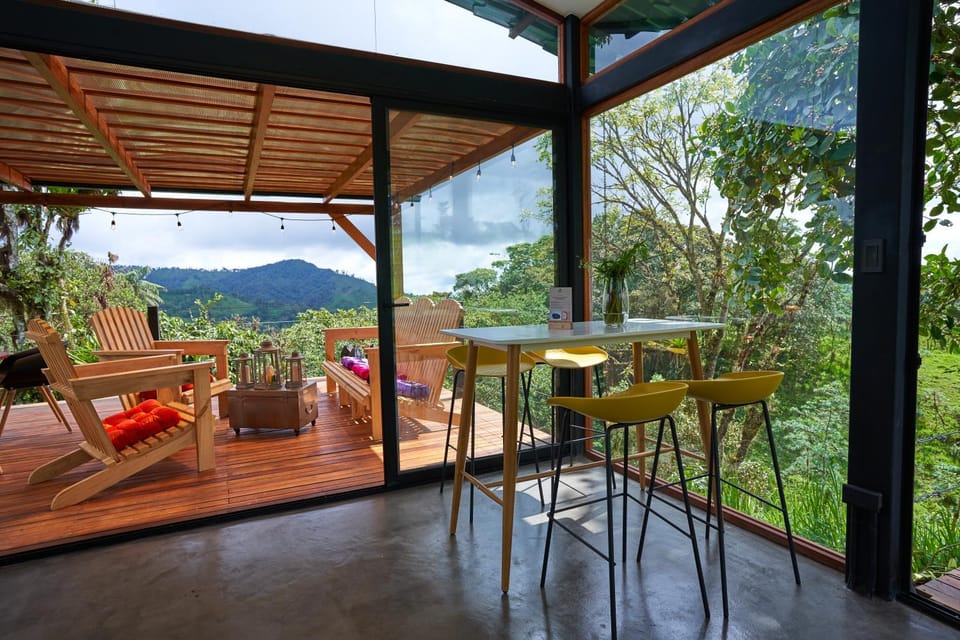 Day, View (from property/room), Balcony/Terrace, Dining area, Mountain view