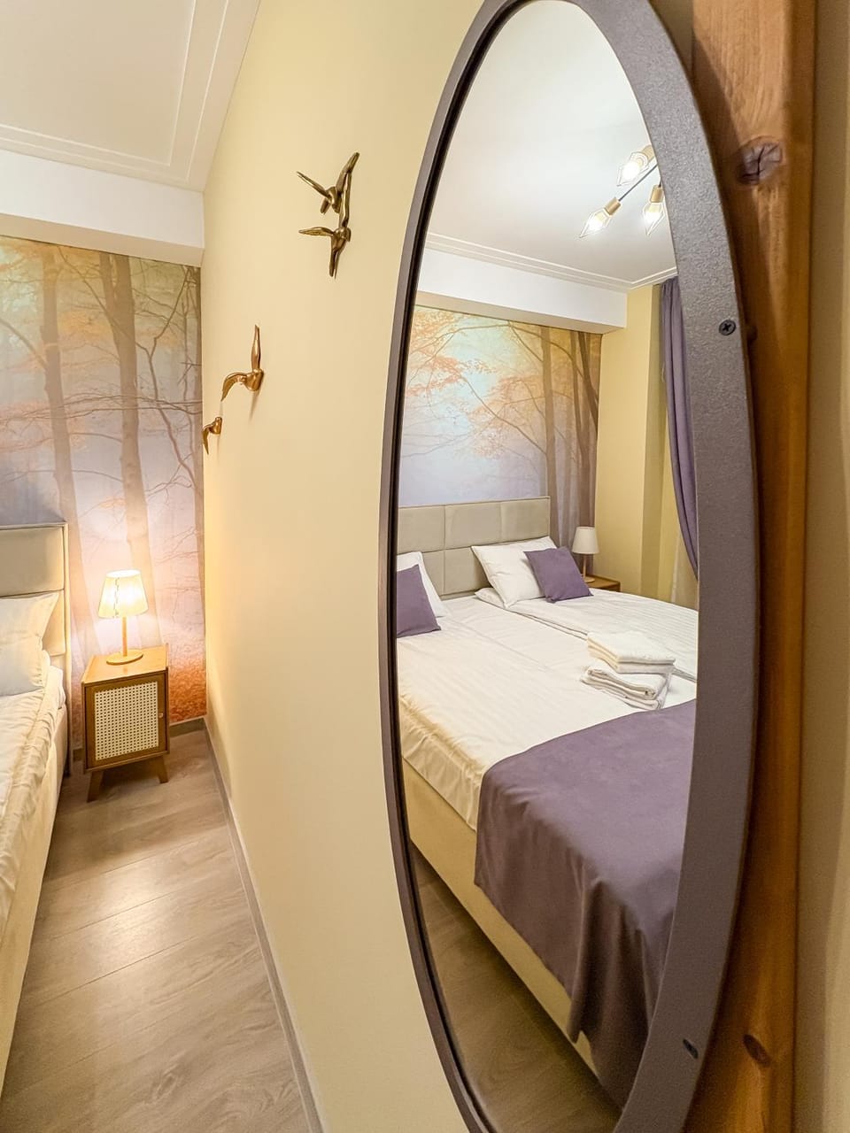 Bed, Decorative detail, Bedroom