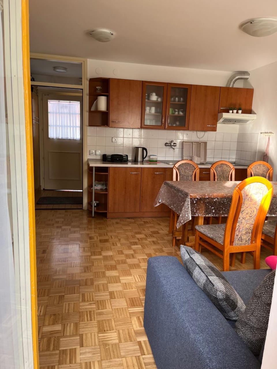 Living room, kitchen