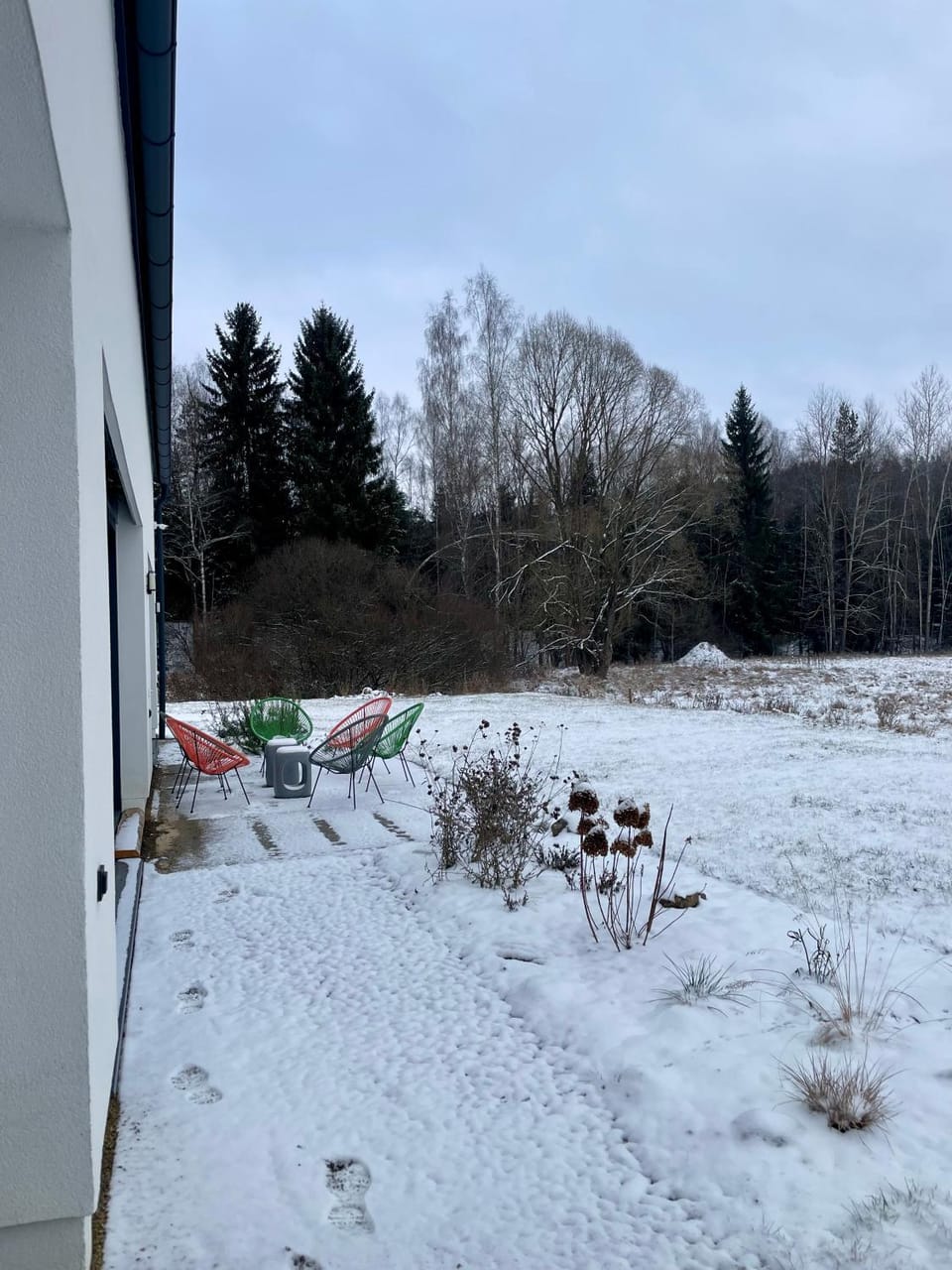 Day, Winter, Garden, Garden view