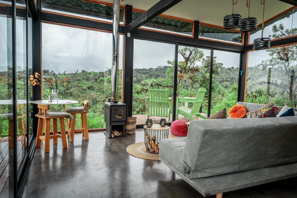 Living room, Decorative detail, Dining area, Mountain view, fireplace