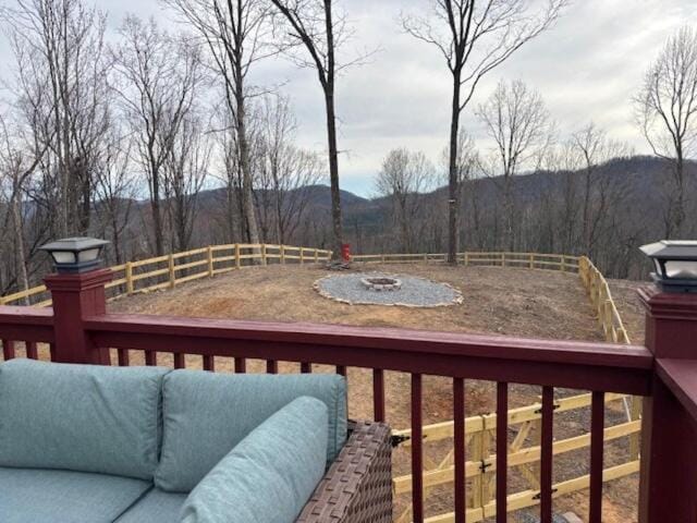 Patio, Natural landscape, Mountain view