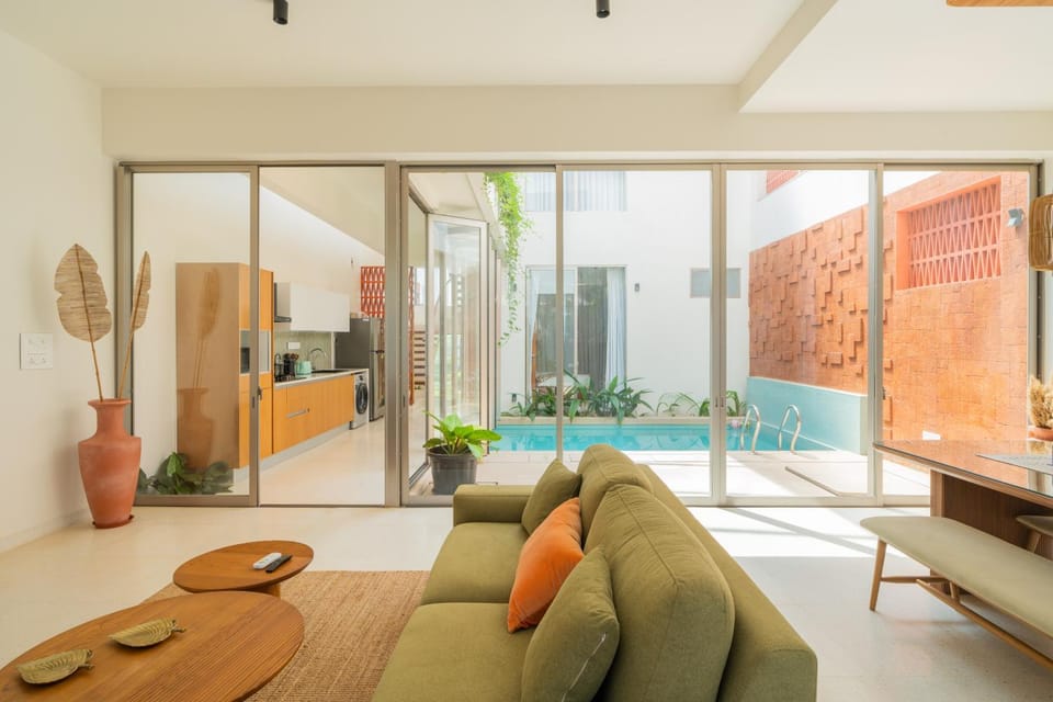 ELIVAAS Mirai Aries 3 BHK Retreat With Private Pool Near Famous Beaches Villa in Goa, India