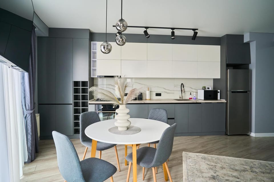 Coffee/tea facilities, Kitchen or kitchenette, Dining area