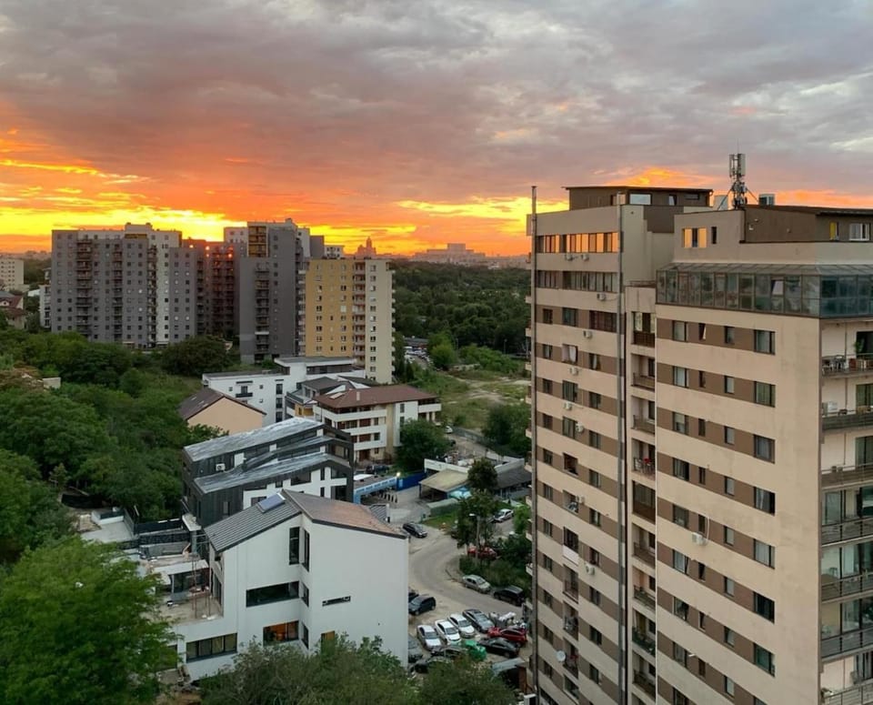 City view, Sunset