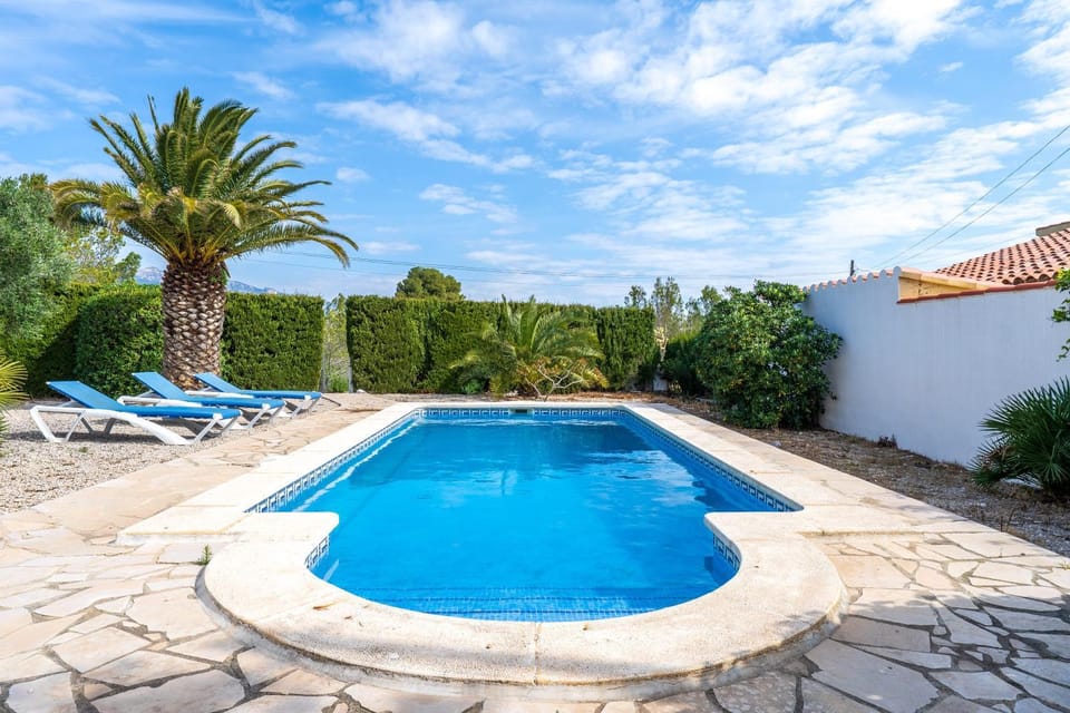 Property building, Living room, Swimming pool