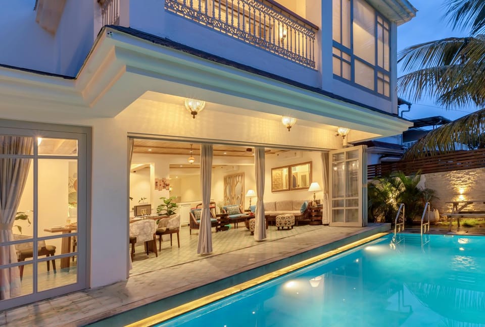 Property building, Patio, Pool view, Swimming pool