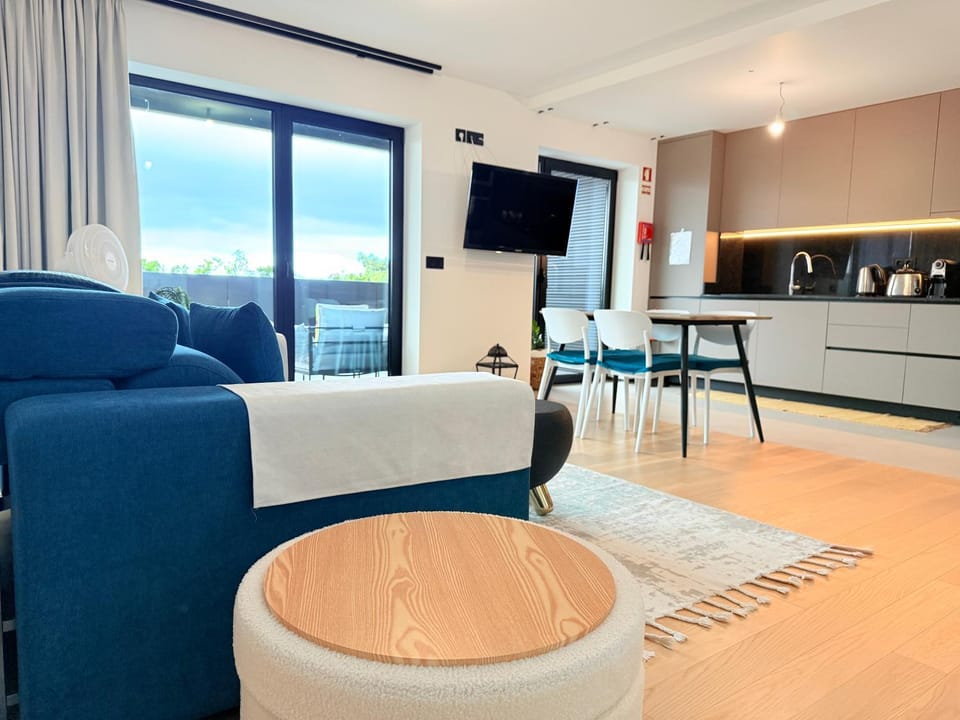 Communal lounge/ TV room, TV and multimedia, Kitchen or kitchenette, Living room, Seating area, Dining area