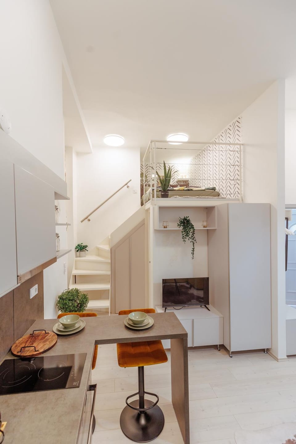 Kitchen or kitchenette, Living room