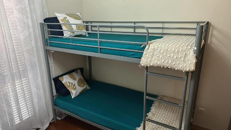 Bed, Bedroom, bunk bed, wardrobe