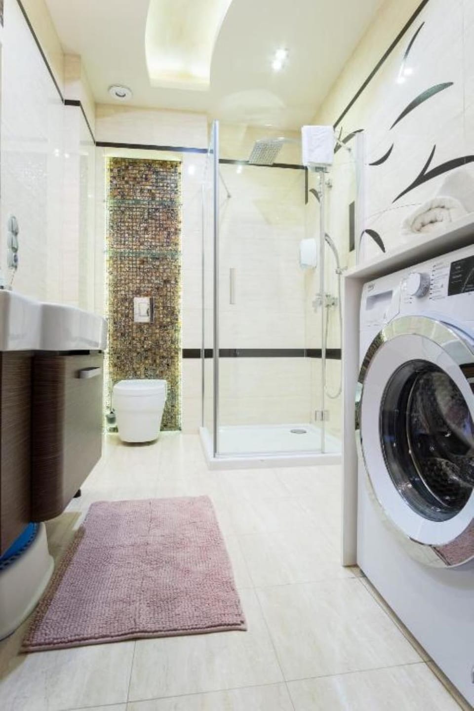 Shower, Bathroom, washing machine