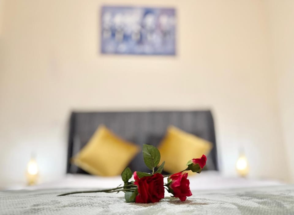 Bed, Photo of the whole room, Decorative detail, Bedroom