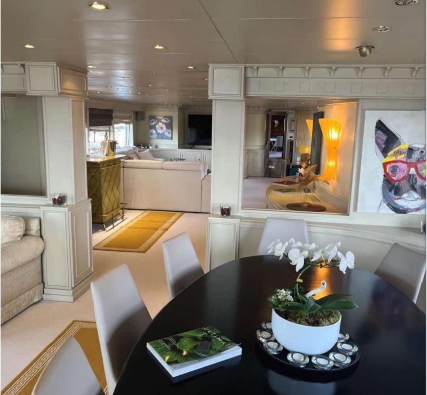 Riva 130 Docked boat in Cannes