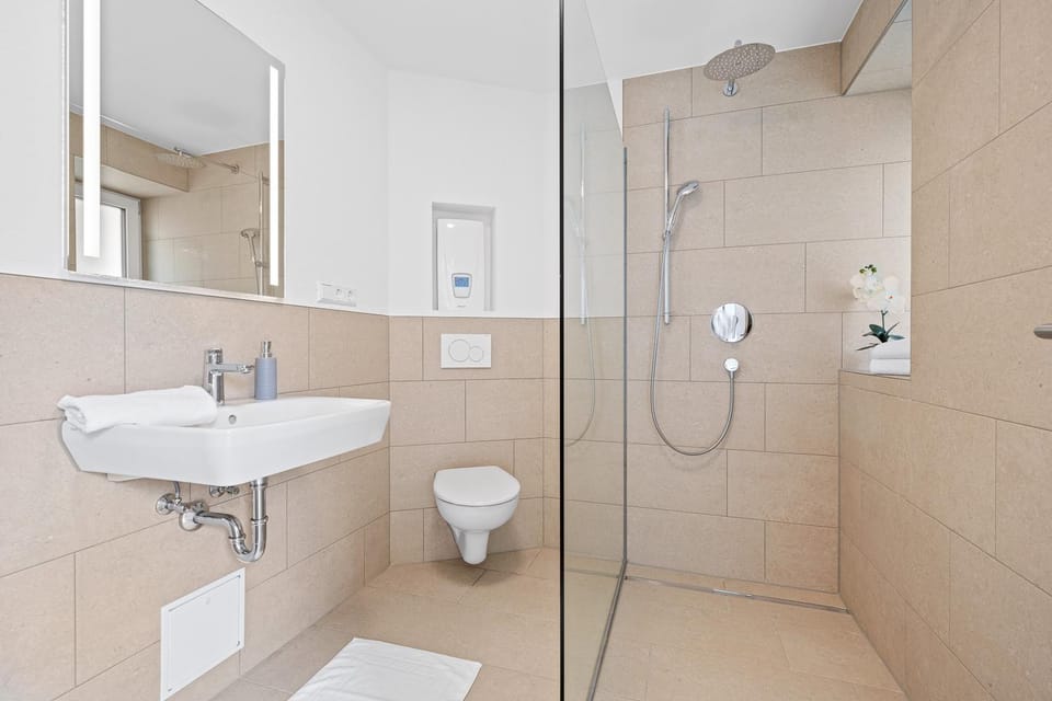 Shower, Toilet, Bathroom, towels