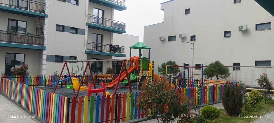 Property building, Day, Children play ground