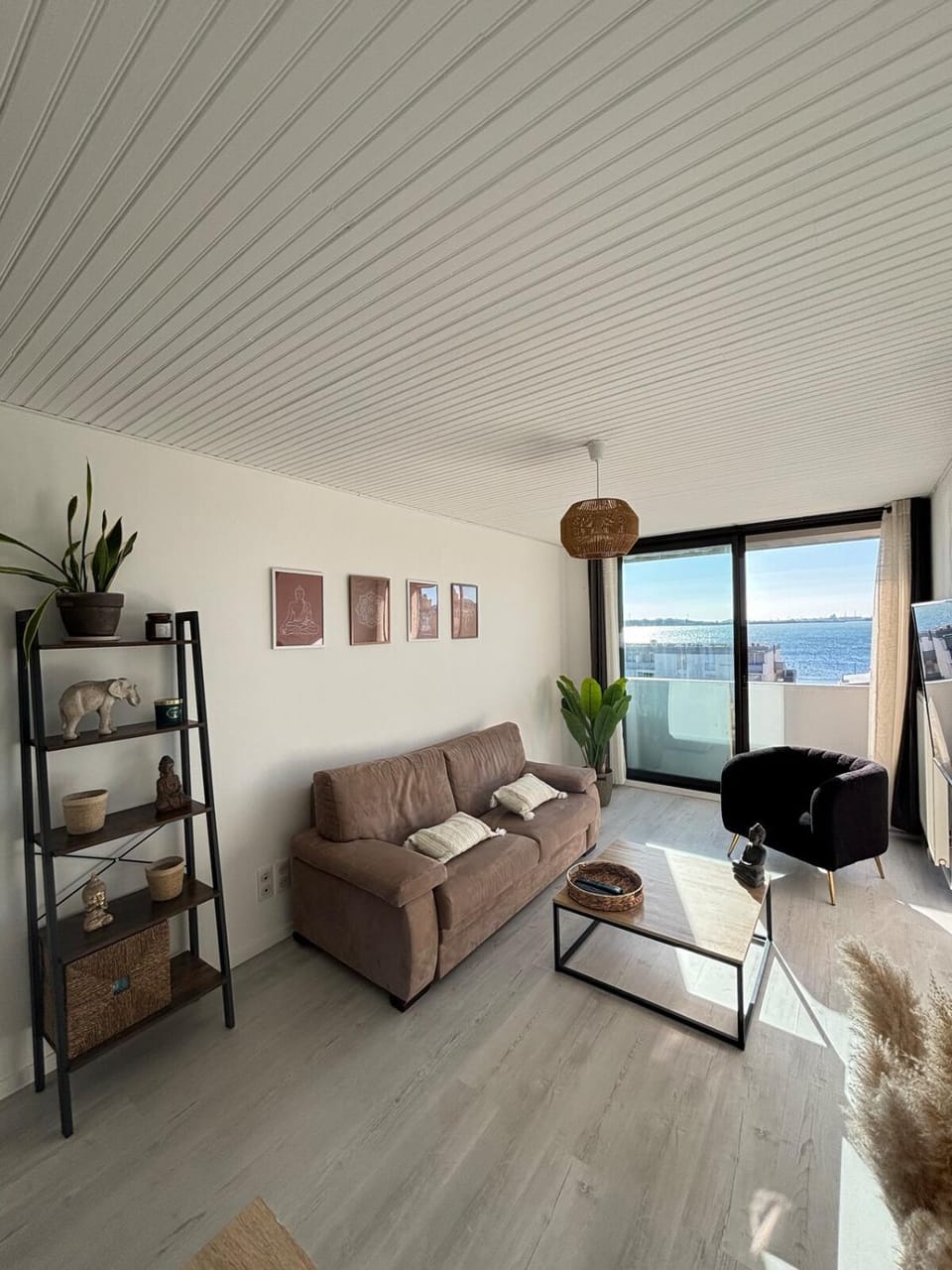 Living room, Seating area, Sea view