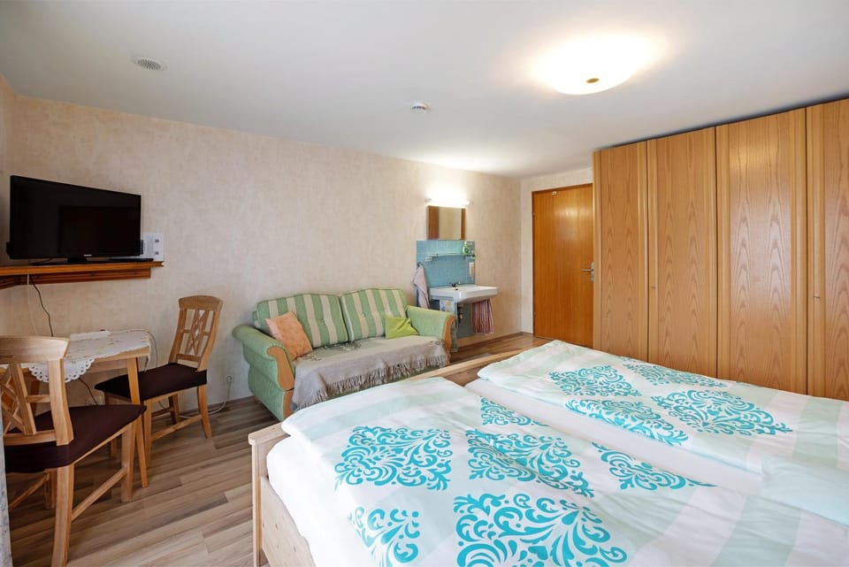 Property building, Living room, Bedroom