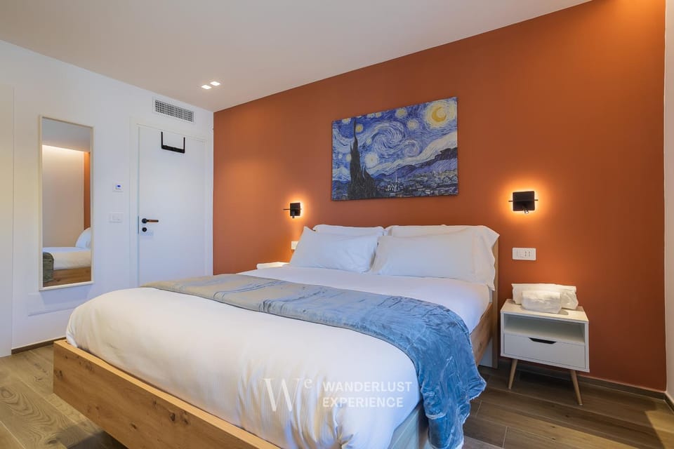 Bed, Photo of the whole room, Bedroom, air conditioner