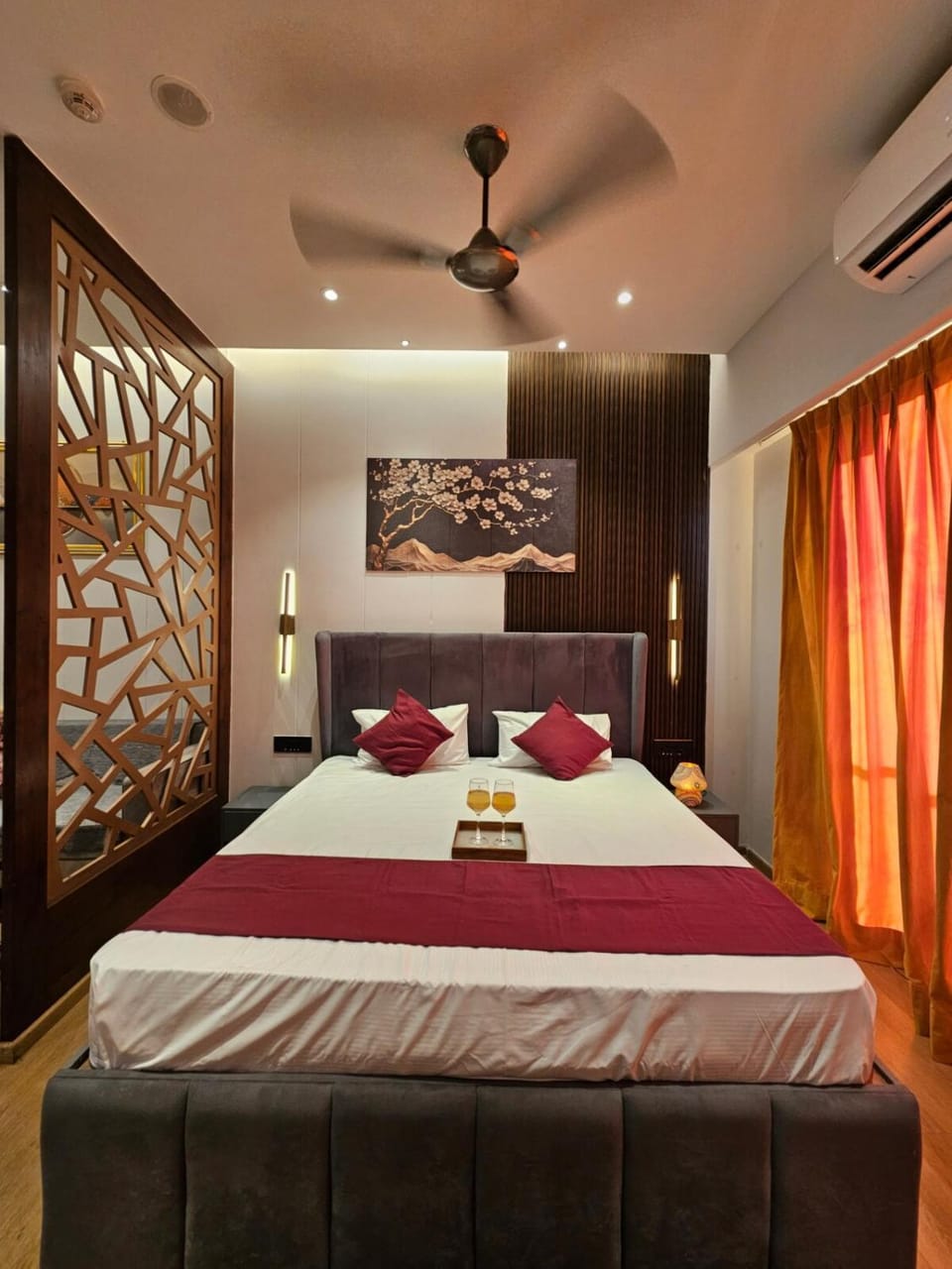 Bedroom, air conditioner