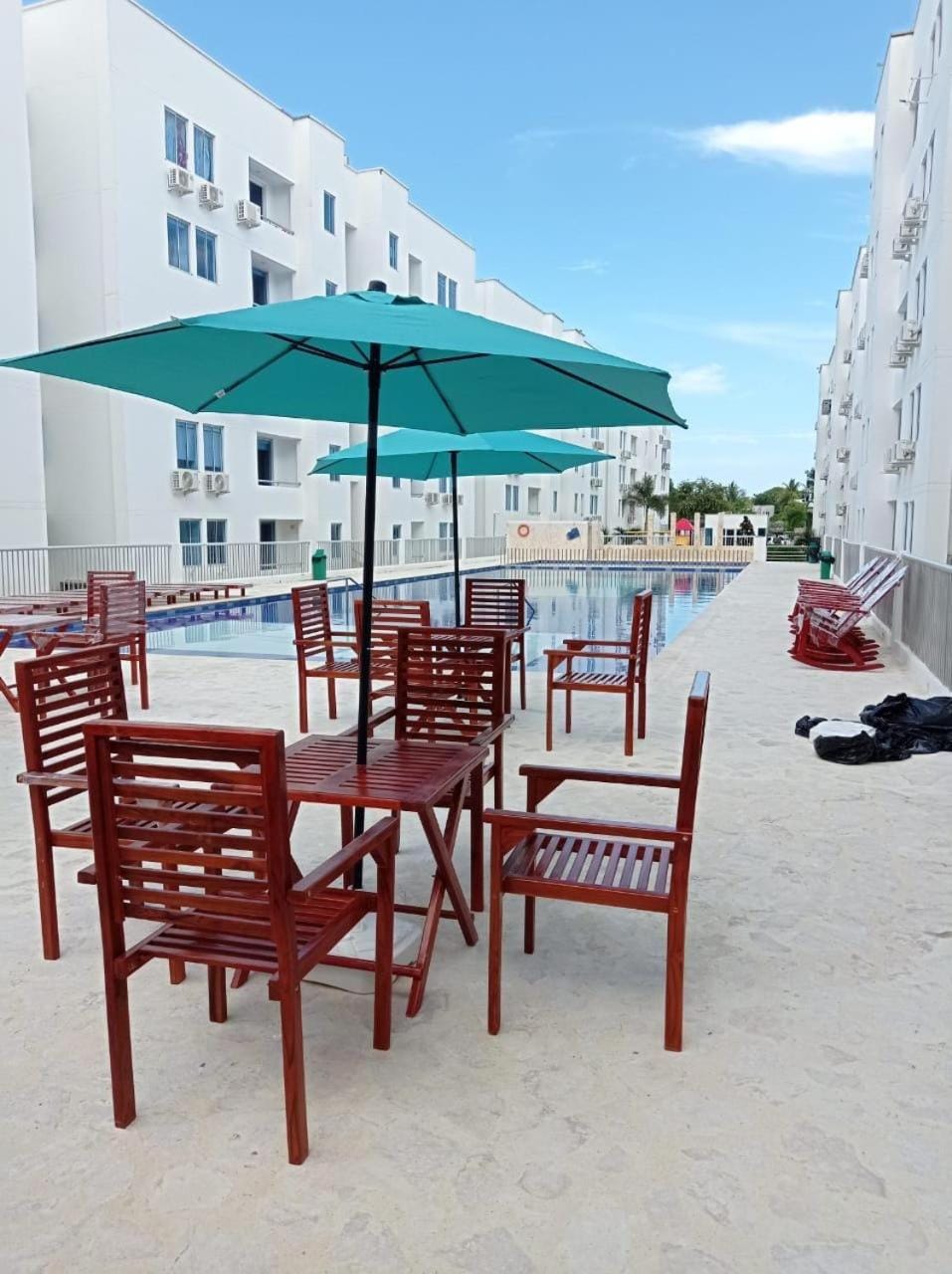 Pool view, Swimming pool, Swimming pool, sunbed