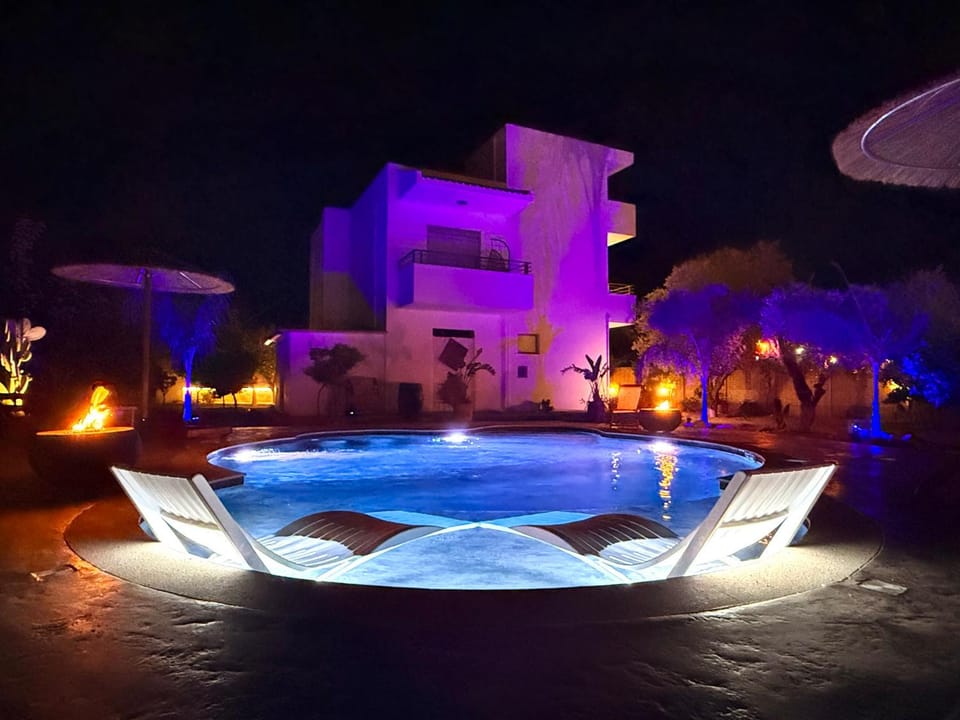 Night, Hot Tub, Pool view, Swimming pool