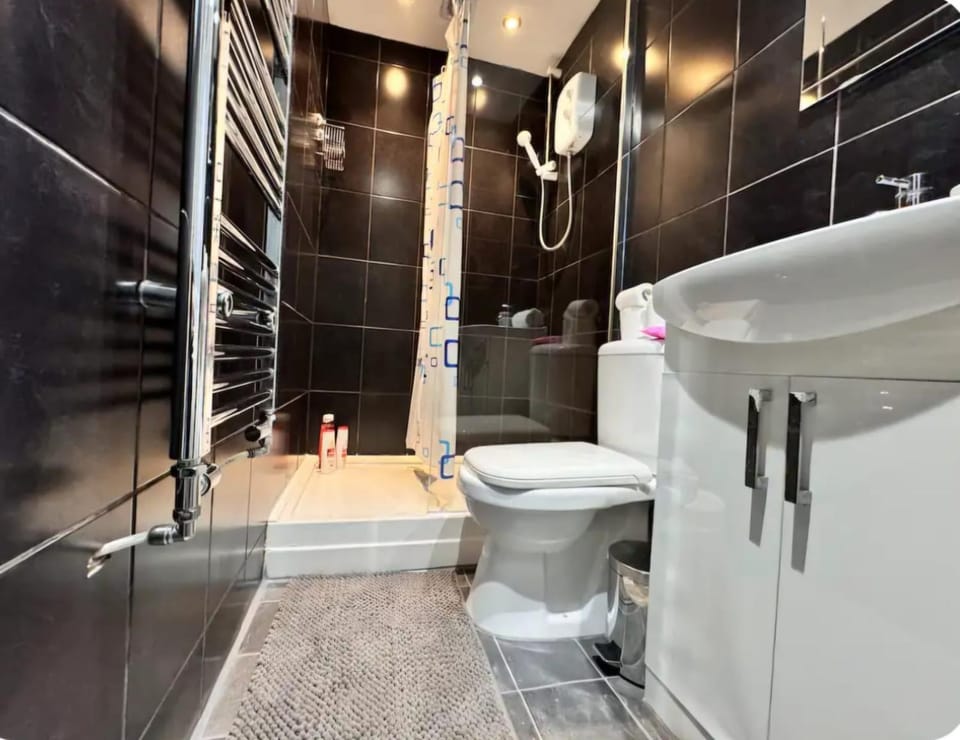 Shower, Toilet, Bathroom, towels