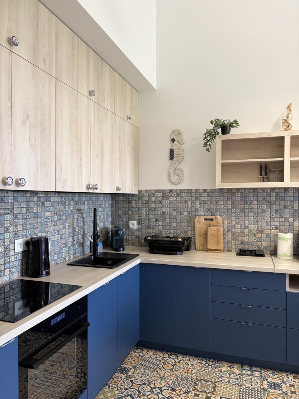 Kitchen or kitchenette, stove, toaster