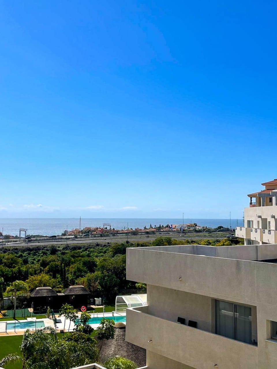Property building, Pool view, Sea view, Swimming pool