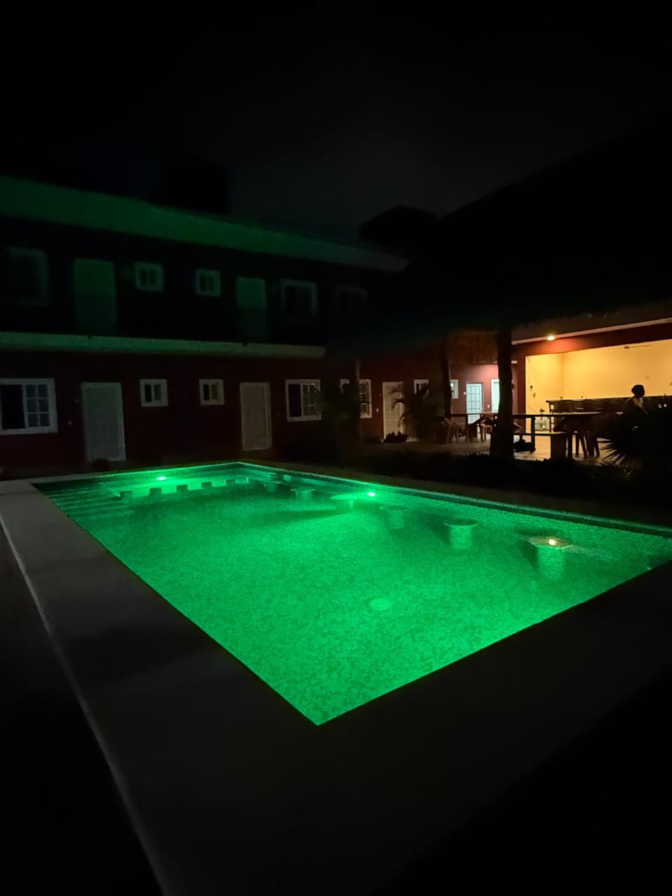 Night, Pool view
