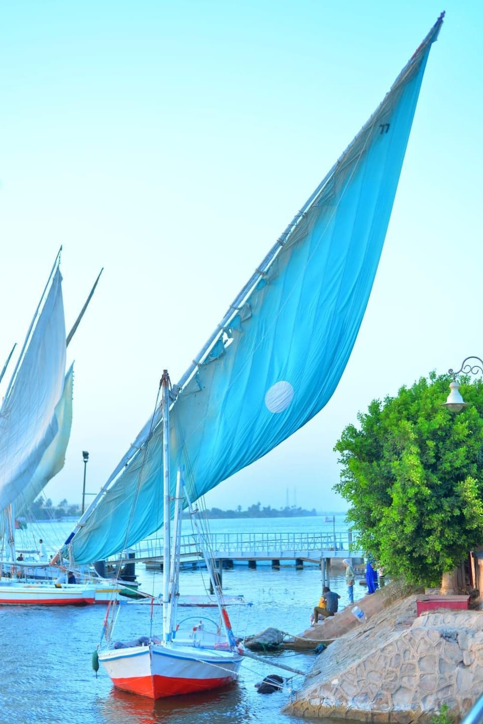 luxor Docked boat in Luxor
