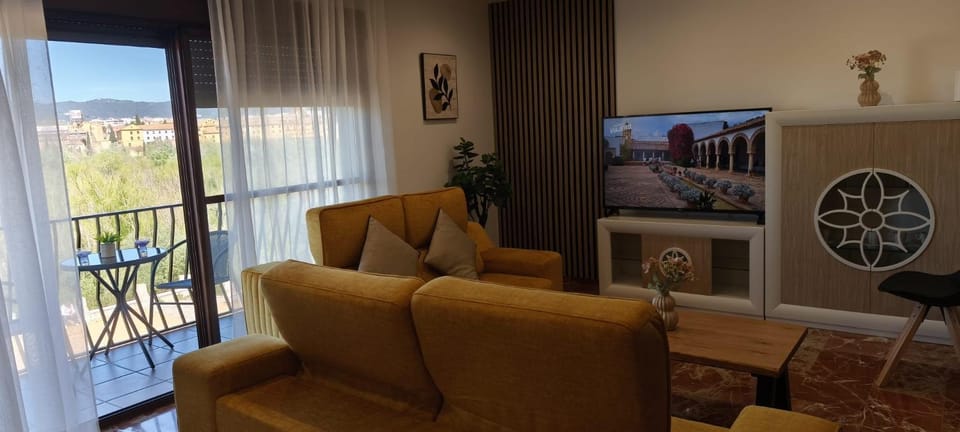 TV and multimedia, Living room, Seating area, River view