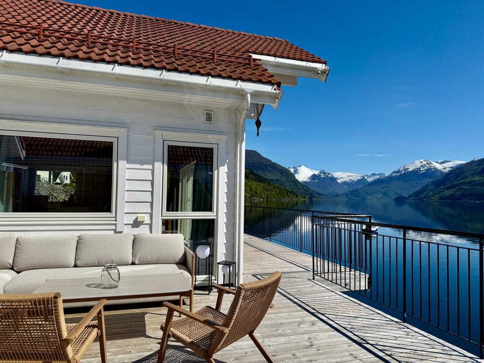 Patio, Natural landscape, Balcony/Terrace, Lake view, Mountain view, Sea view