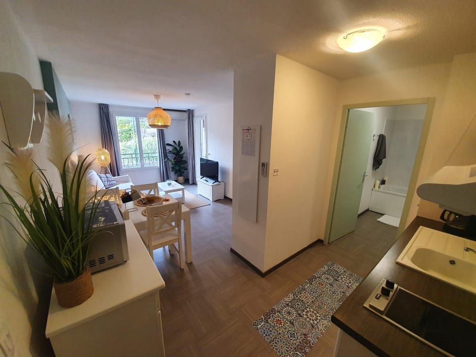 Appartement T2 climatisé Piscine Apartment in Gréoux-les-Bains