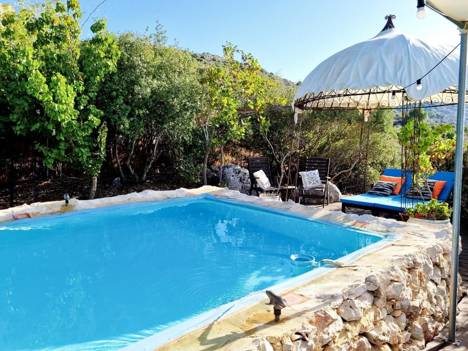 Garden view, Pool view, Swimming pool, sunbed