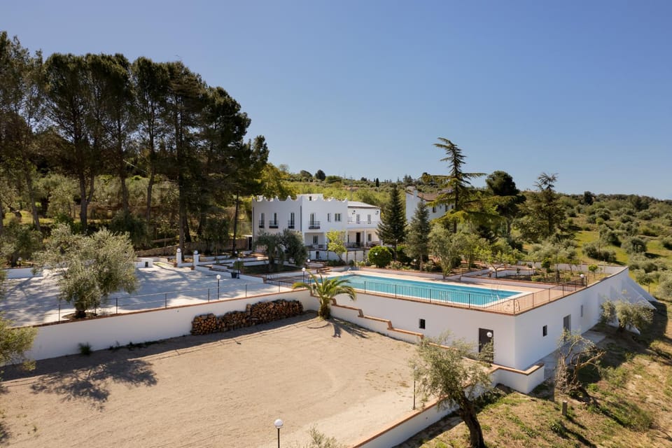 Property building, Natural landscape, View (from property/room), Pool view, Swimming pool