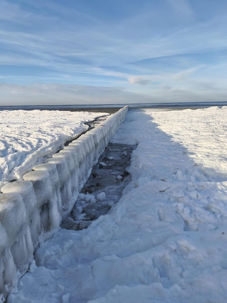 Natural landscape, Winter, Sea view