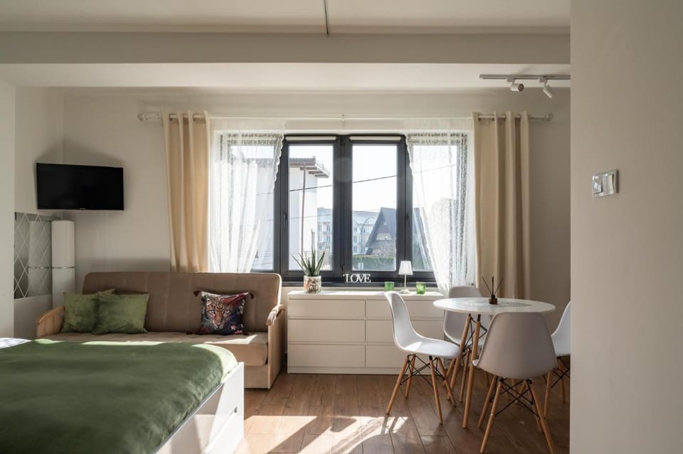 Bed, TV and multimedia, Living room, Photo of the whole room, Seating area, Dining area, Bedroom