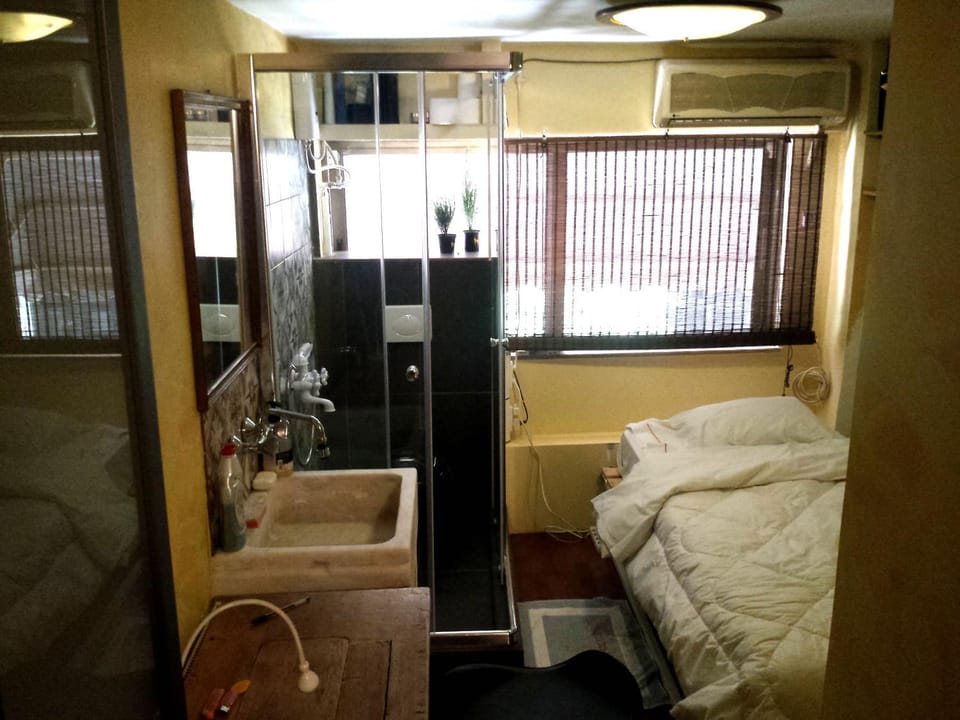 Toilet, Bed, Photo of the whole room, Bedroom