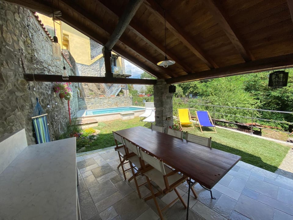 Patio, Pool view, Swimming pool, sunbed