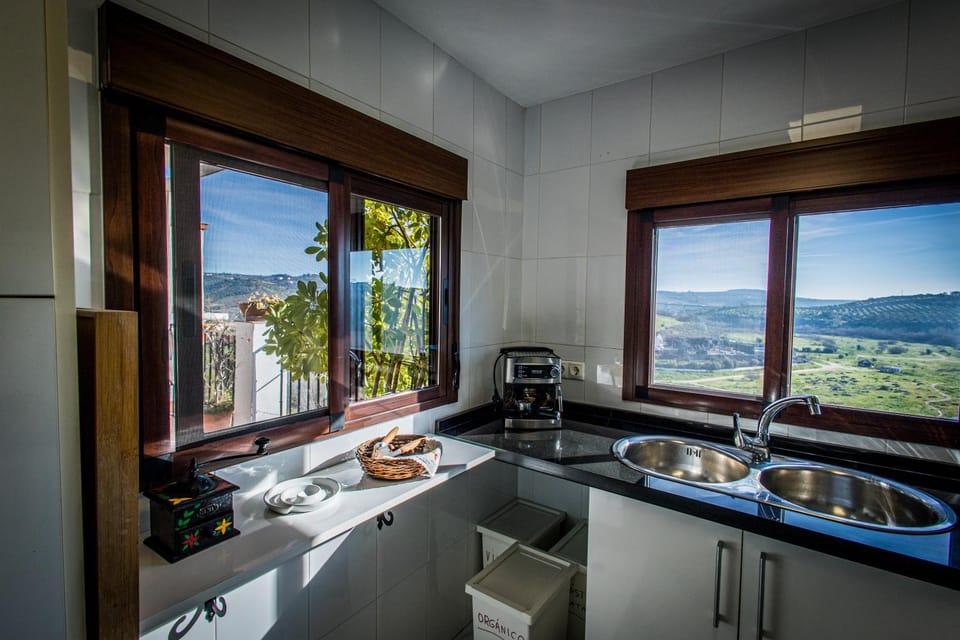 Kitchen or kitchenette, River view