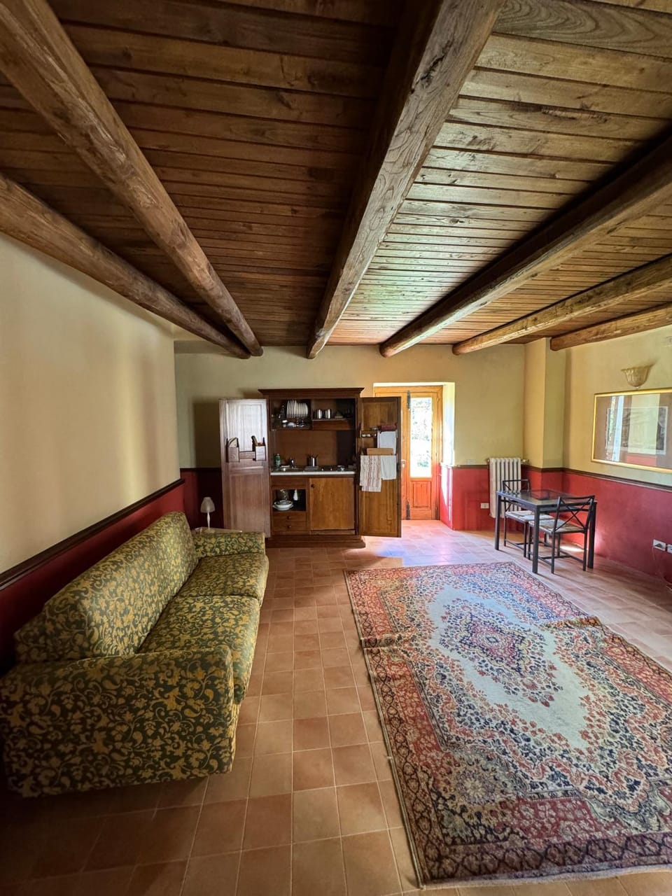 Kitchen or kitchenette, Living room, Seating area, furniture