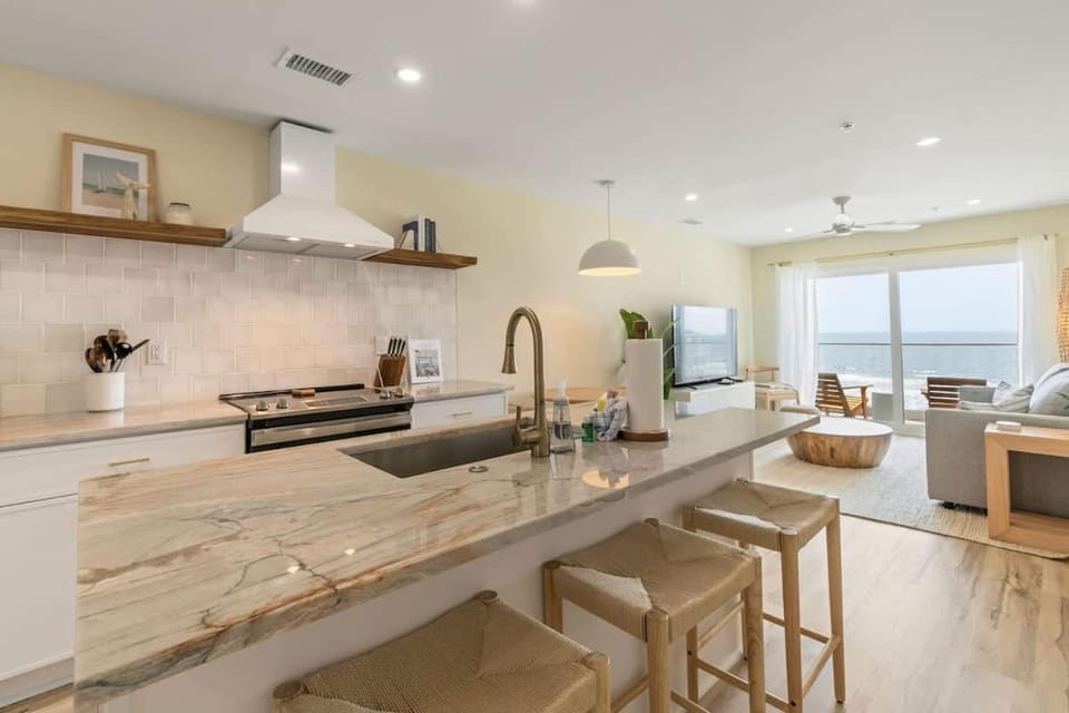 Oceanside Oasis Oceanfront with Pool and Elevator House in Carolina Beach