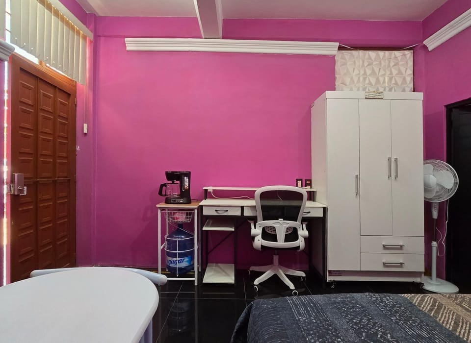 Photo of the whole room, wardrobe