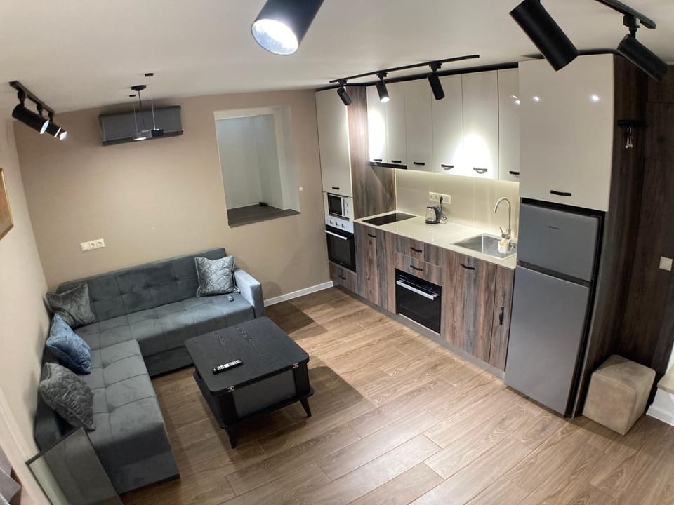 TV and multimedia, Kitchen or kitchenette, Living room, Seating area, Dining area, dishwasher, oven, stove