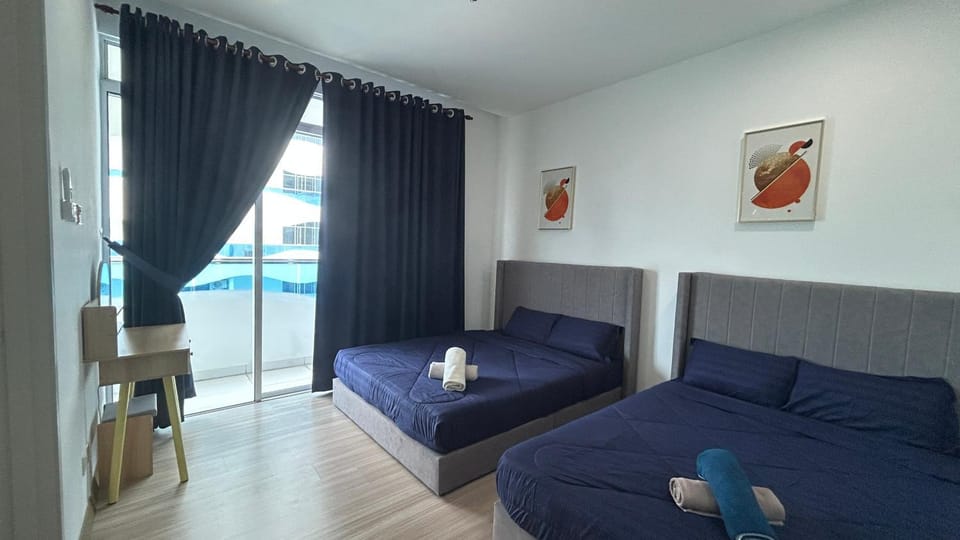 NEW! The Wave - SEAVIEW 2 Big Rooms w 2BR I 8-10 Pax Apartment in Malacca