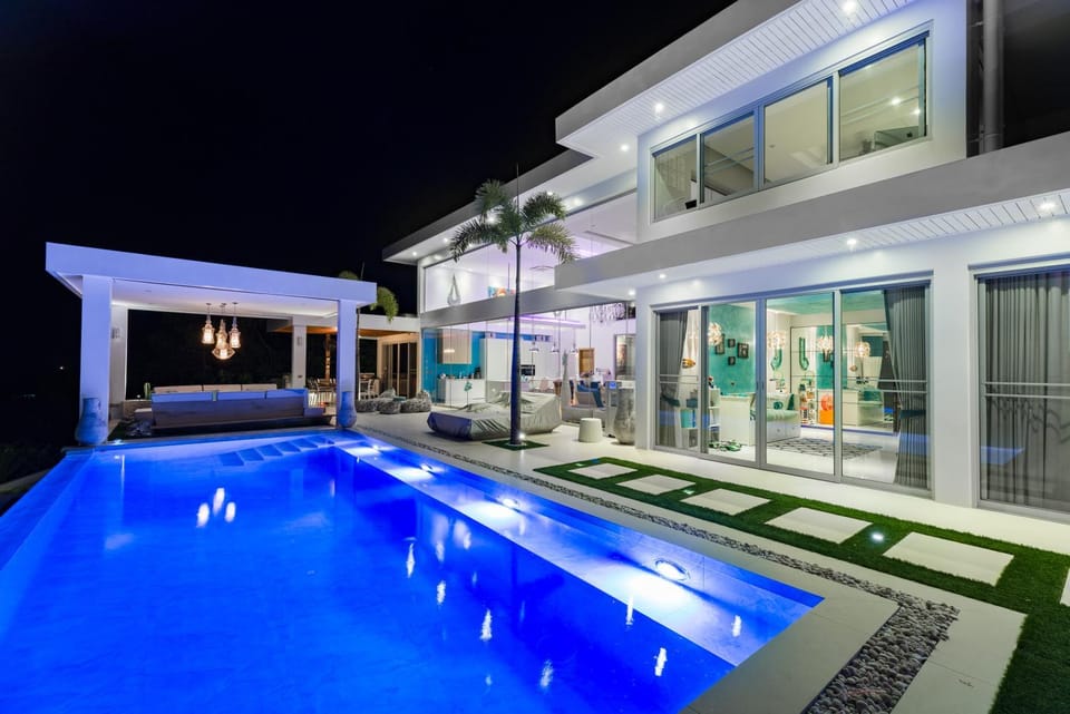 Property building, Patio, Pool view, Swimming pool