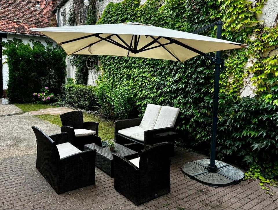 Patio, Seating area, Garden view